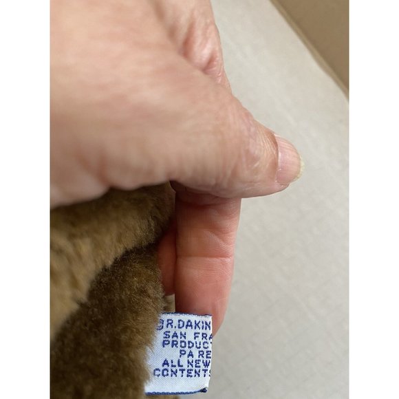 Vintage Droopy Eyed Brown Puppy Dog Plush Stuffed Animal Dakin 1975  - Picture 4 of 6